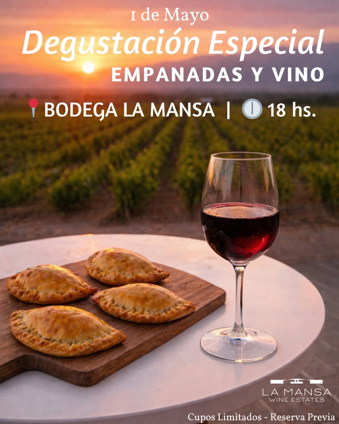 DEGUSTACIÓN ESPECIAL: EMPANADAS Y VINO