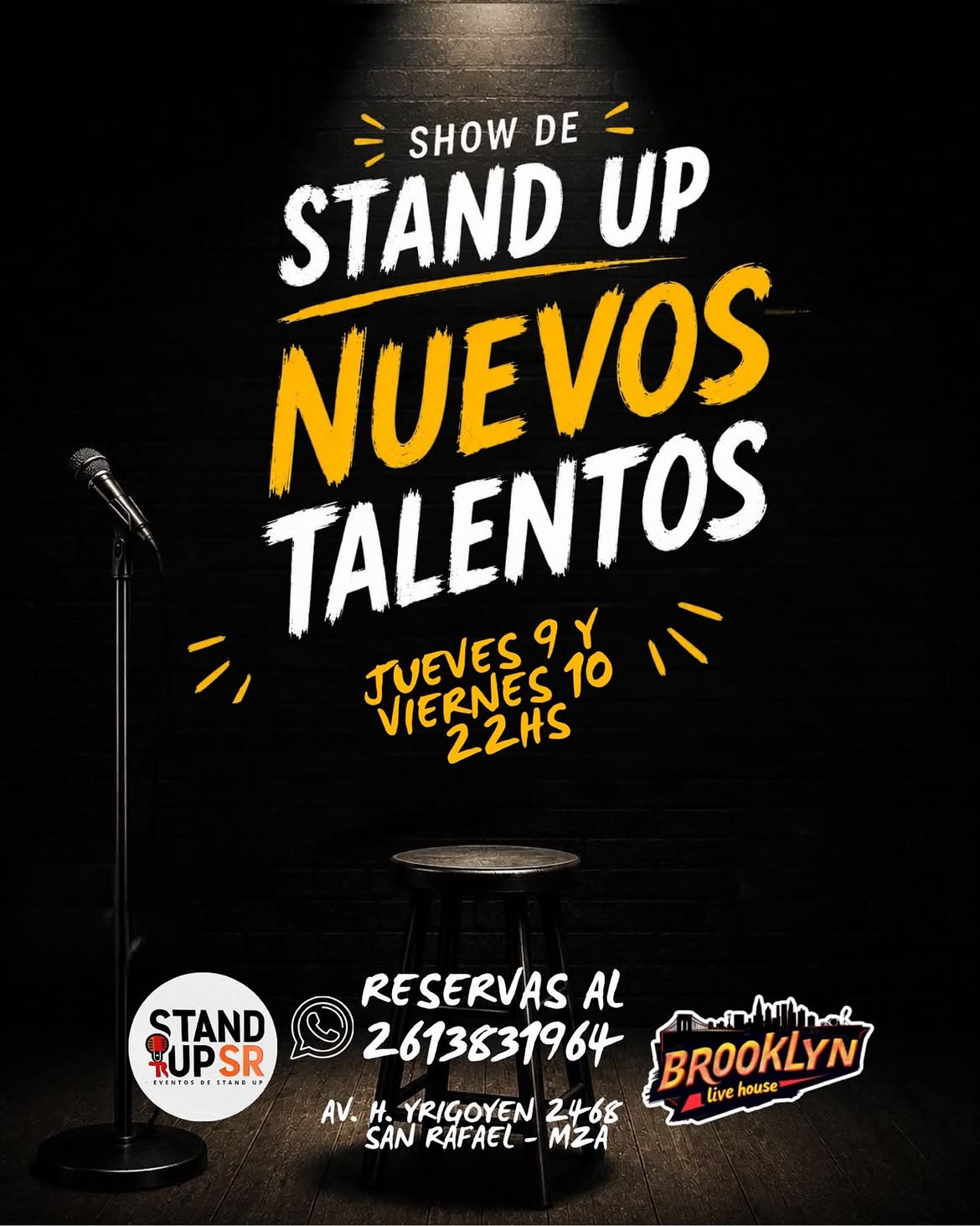 Show de Stand Up: Nuevos Talentos !!