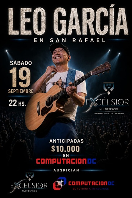 Show en vivo: LEO GARCÍA EN SAN RAFAEL
