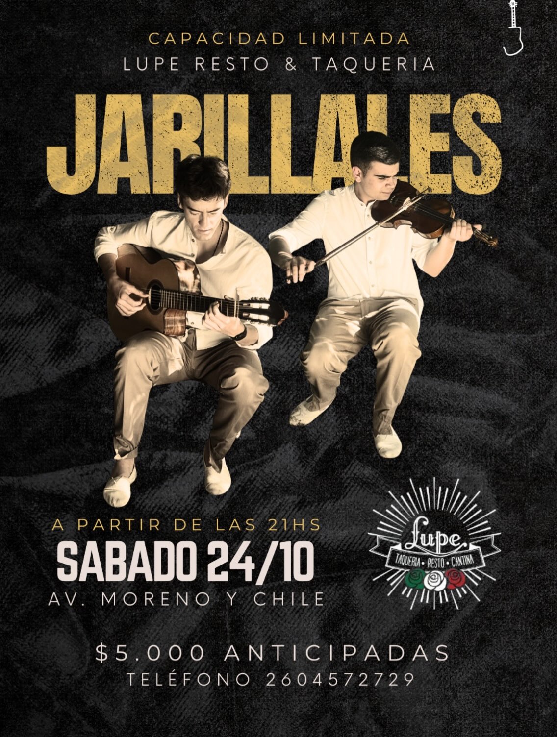 Show en vivo: JARILLALES en Lupe💃🏻🎶